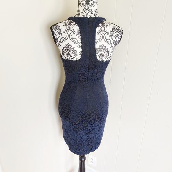 Intermix Bodycon High Neck Mini Dress - Picture 3 of 4